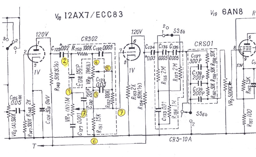 Sansui 1000a rc filter schematics